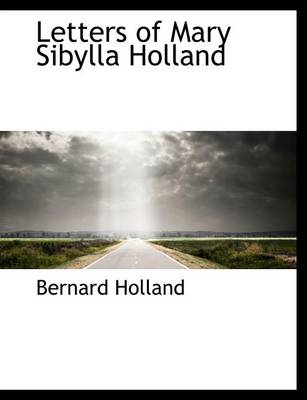 Book cover for Letters of Mary Sibylla Holland