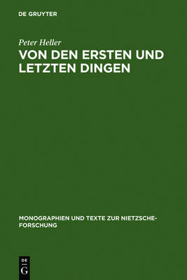 Cover of Von den ersten und letzten Dingen