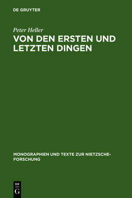 Book cover for Von den ersten und letzten Dingen