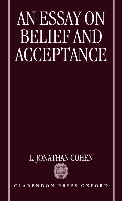 Book cover for An Essay on Belief and Acceptance
