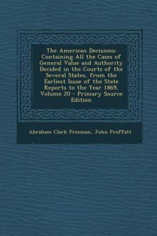 Cover of The American Decisions
