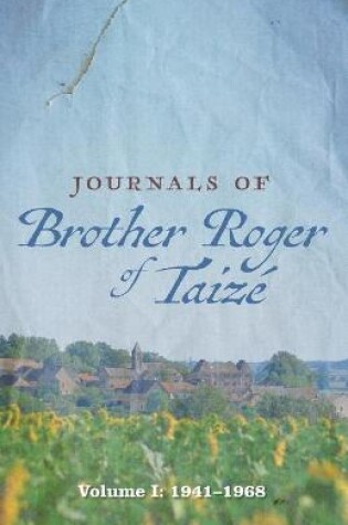 Cover of Journals of Brother Roger of Taize