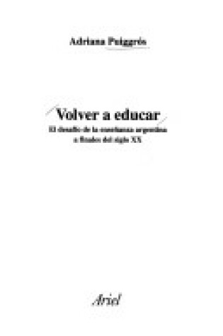 Cover of Volver a Educar