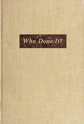 Book cover for Who Done It