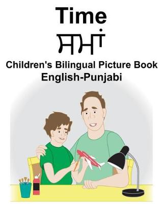 Book cover for English-Punjabi Time Children's Bilingual Picture Book