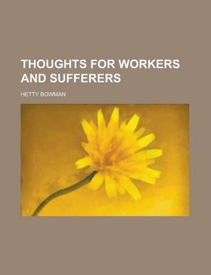 Book cover for Thoughts for Workers and Sufferers