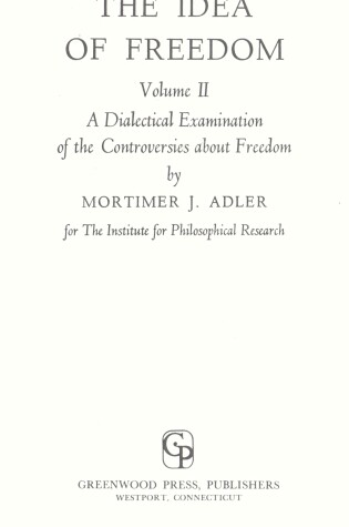 Cover of Idea of Freedom