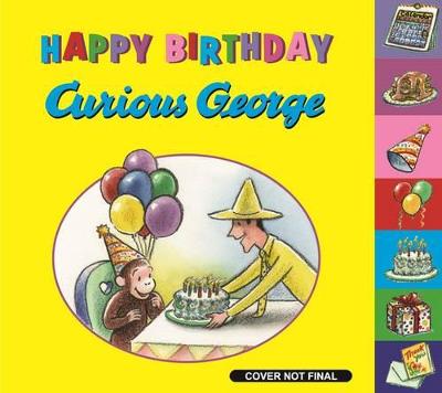 Book cover for Happy Birthday, Curious George (Tabbed Book)
