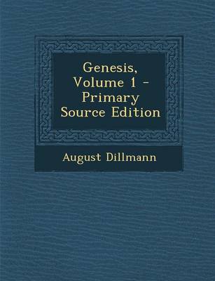 Book cover for Genesis, Volume 1 - Primary Source Edition