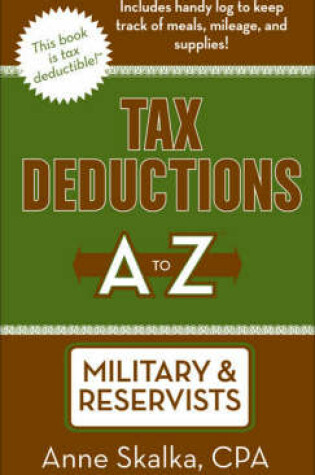 Cover of Tax Deductions A to Z for Military & Reservists