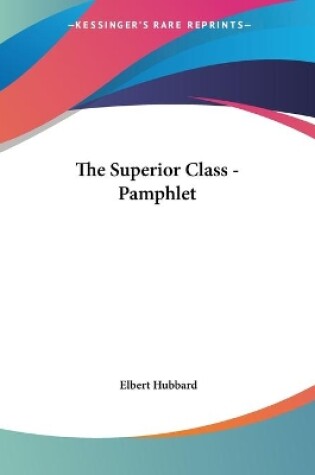 Cover of The Superior Class - Pamphlet