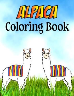 Book cover for Alpaca Coloring Book