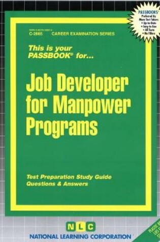 Cover of Job Developer for Manpower Programs