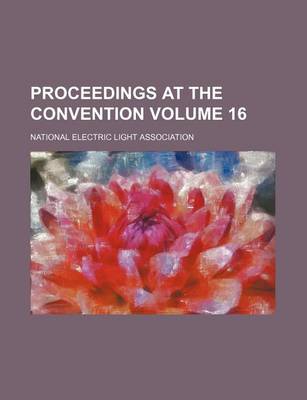 Book cover for Proceedings at the Convention Volume 16