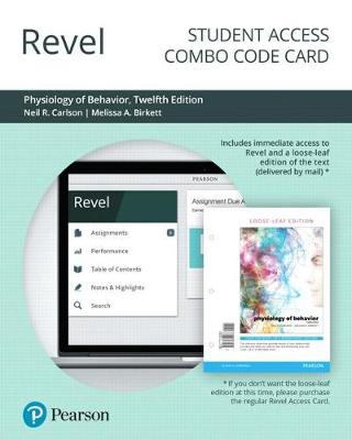 Book cover for Revel for Physiology of Behavior -- Combo Access Card