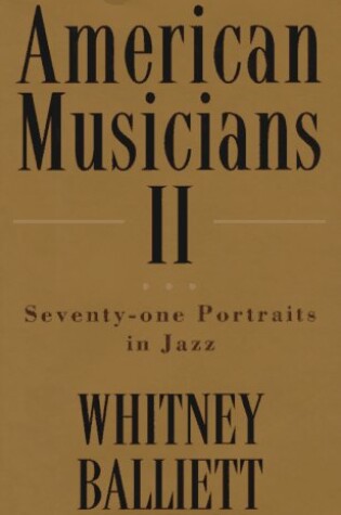 Cover of American Musicians II