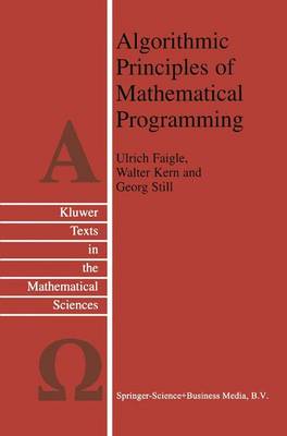 Cover of Algorithmic Principles of Mathematical Programming