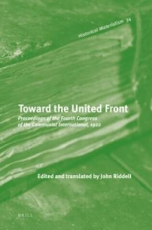 Cover of Toward the United Front