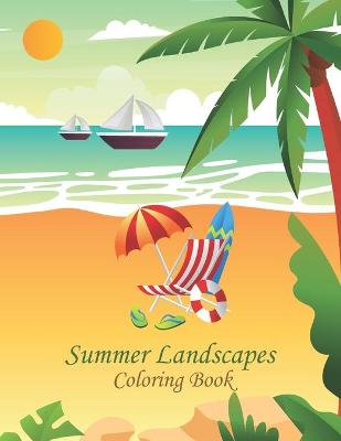 Book cover for Summer Landscapes Coloring Book