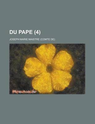 Book cover for Du Pape (4)