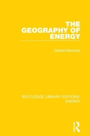 Cover of The Geography of Energy