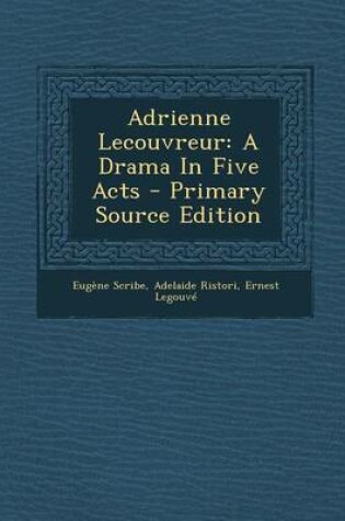 Cover of Adrienne Lecouvreur