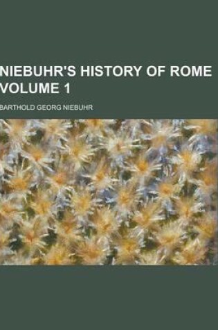 Cover of Niebuhr's History of Rome Volume 1