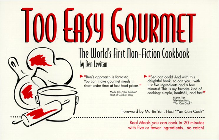 Book cover for Too Easy Gourment