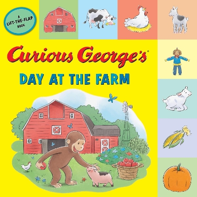 Cover of Curious George's Day at the Farm (Tabbed Lift-The-Flap)