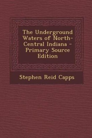 Cover of The Underground Waters of North-Central Indiana