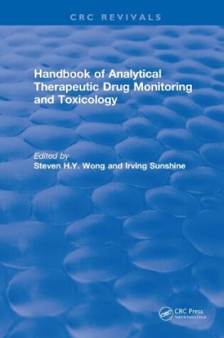 Cover of Handbook of Analytical Therapeutic Drug Monitoring and Toxicology (1996)