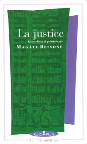 Book cover for La Justice /textes choisis