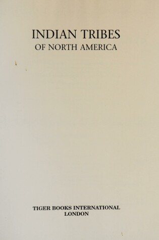 Cover of Indian Tribes of North America