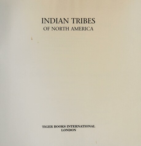 Book cover for Indian Tribes of North America