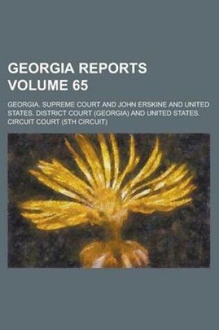 Cover of Georgia Reports Volume 65