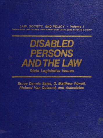 Book cover for Disabled Persons and the Law