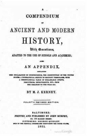 Cover of A Compendium of Ancient and Modern History