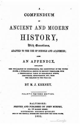 Book cover for A Compendium of Ancient and Modern History