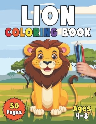 Book cover for Lion Coloring Book