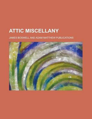 Book cover for Attic Miscellany