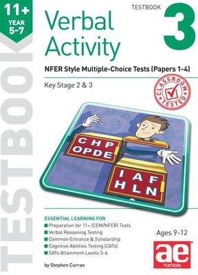 Book cover for 11+ Verbal Activity Year 5-7 Testbook 3