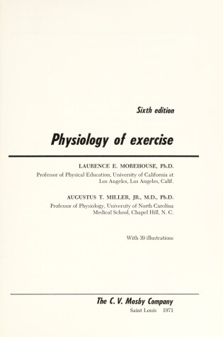 Cover of Physiology of Exercise