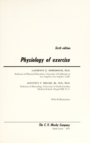 Book cover for Physiology of Exercise