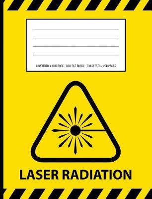 Book cover for Laser Radiation Warning Periodic Table Chemistry Composition Notebook