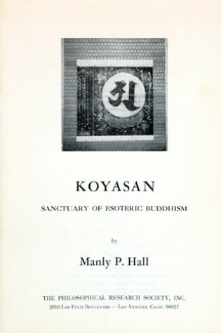 Cover of Koyasan
