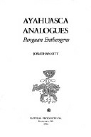 Cover of Ayahuasca Analogues