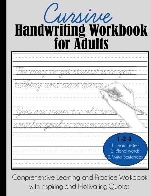 Book cover for Cursive Handwriting Workbook for Adults