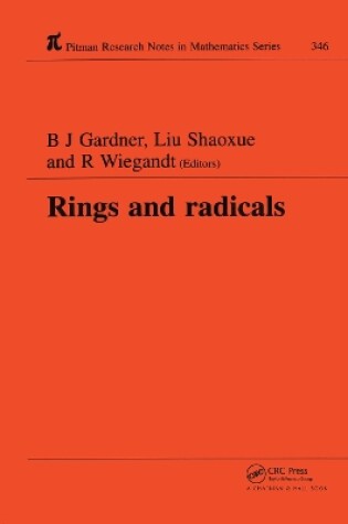 Cover of Rings and Radicals