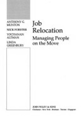 Cover of Managing Job Relocation