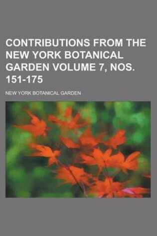 Cover of Contributions from the New York Botanical Garden (Volume 5)